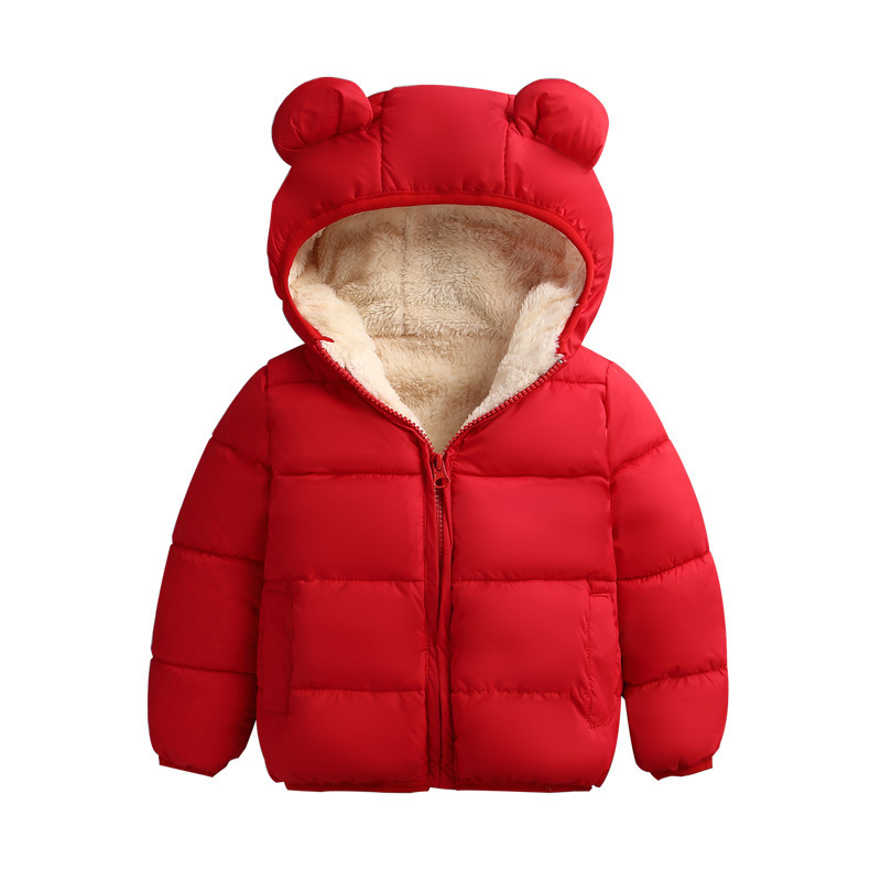 2024 nuevo invierno Abrigo acolchado de algodón para niños Abrigo acolchado de algodón engrosado lana de cordero estilo coreano abrigo forrado de lana de moda