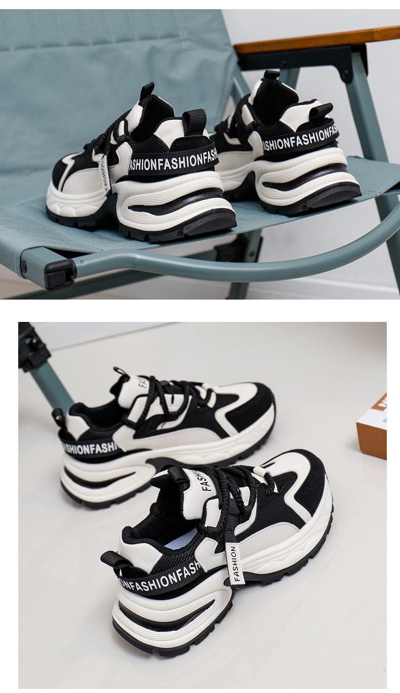 Dad Shoes Women's Trendy Versatile Thick Sole Breathable Trainers_voghion.com