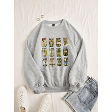 Q 93142 Anime Print Hoodie ����ӡ�����¿羳����ͨ