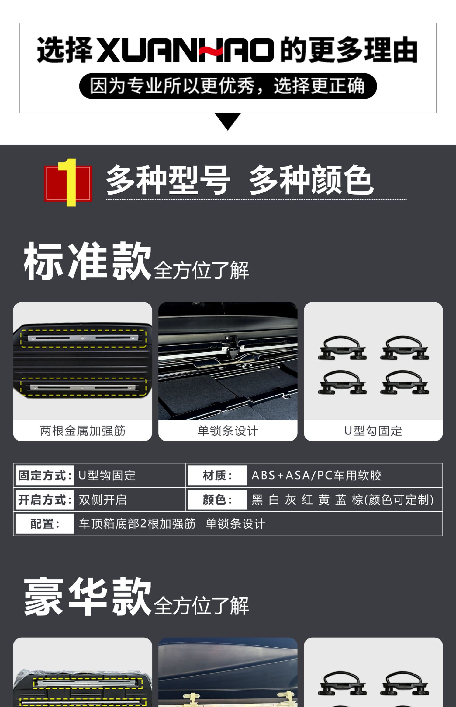 Universal Car Roof Box for Bo Yue, T-Roc, Tiguan, Aion, with Rack for Off-Road Travel, Available in Various Colors