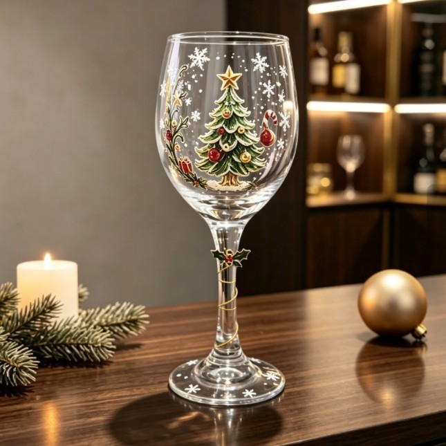 Copa de Vino Decorativa Navideña de Plástico PET Decorativa para Navidad image 20