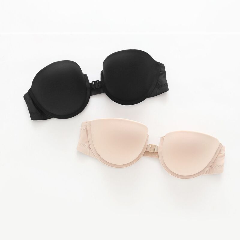 Miracle Front Button Style Japanese Style Strapless Bra Push-Up Front Buckle Anti-Sagging Seamless Sexy Intimates Front Buckle Strapless