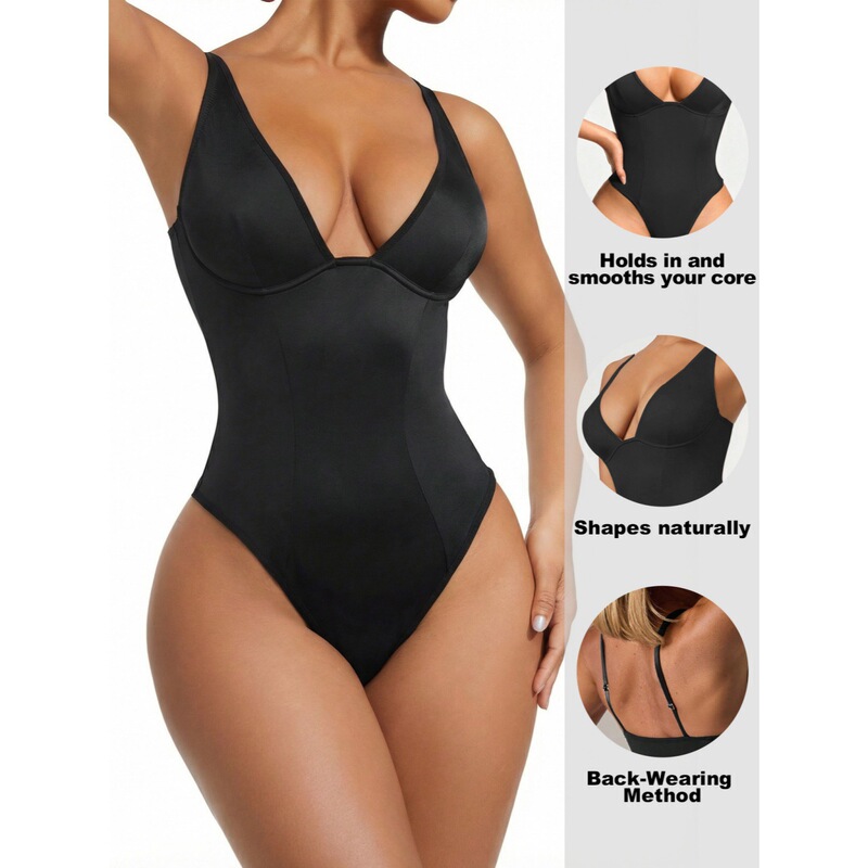 Cross-Border Deep V-Neck Seamless Shapewear, Soft, Breathable, Skin-Friendly, Comfortable, Simple, Everyday, Multi-Color, Stylish Outfit Cross-Border Deep V-Neck Seamless Shapewear, Soft, Breathable, Skin-Friendly, Comfortable, Simple, Everyday, Multi-Color, Stylish Outfit