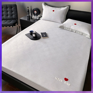 ✅ Class a Waffle Breathable Ice Silk Mat Summer New Foldableable Machine Washable Bed Sheet Three-Piece Set Student Dormitory