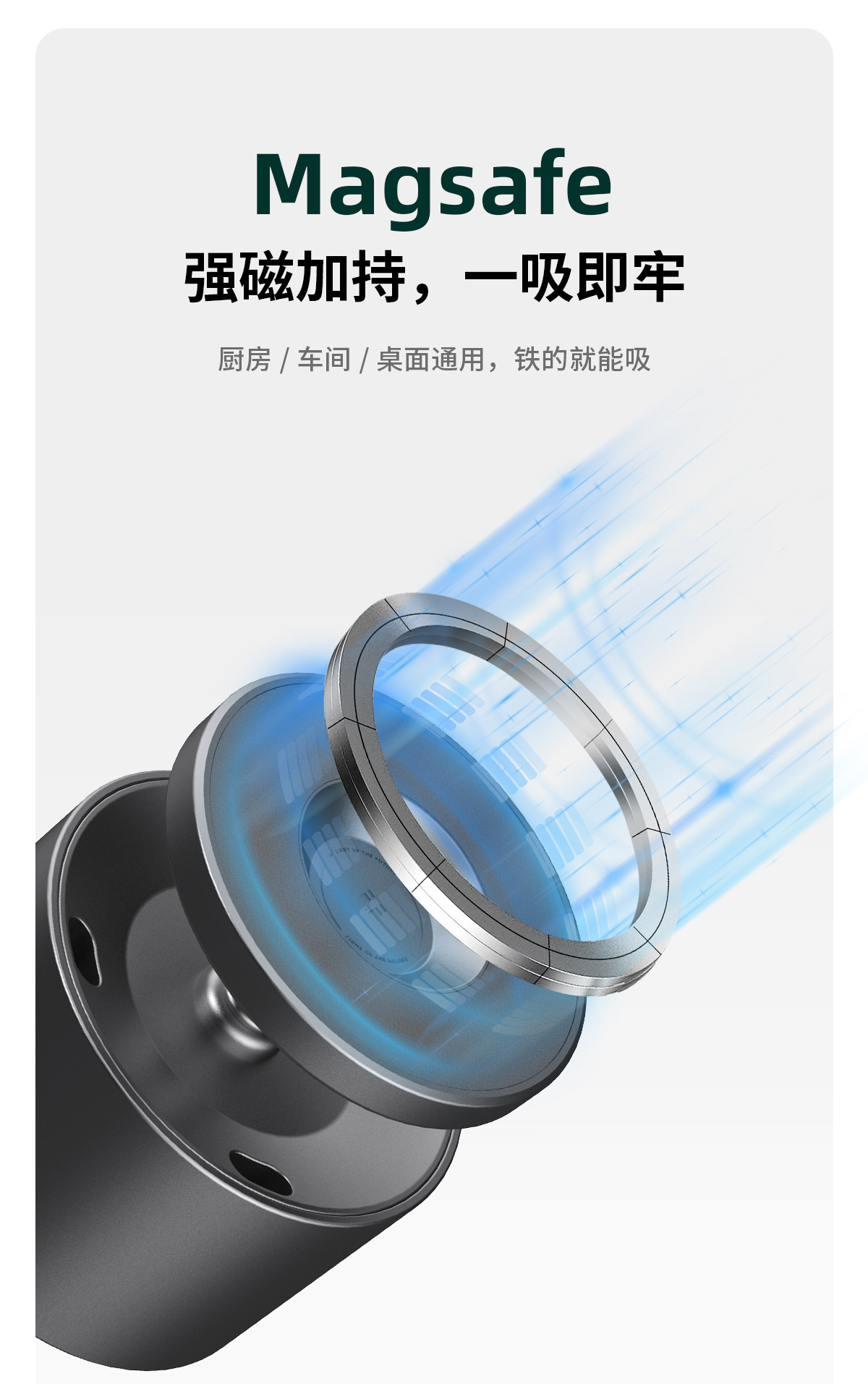 Biniduo Brand Car Strong Magnetic Reading Light, Detachable Interior Ceiling Light, Trunk Lighting with Multi-Color Adjustment