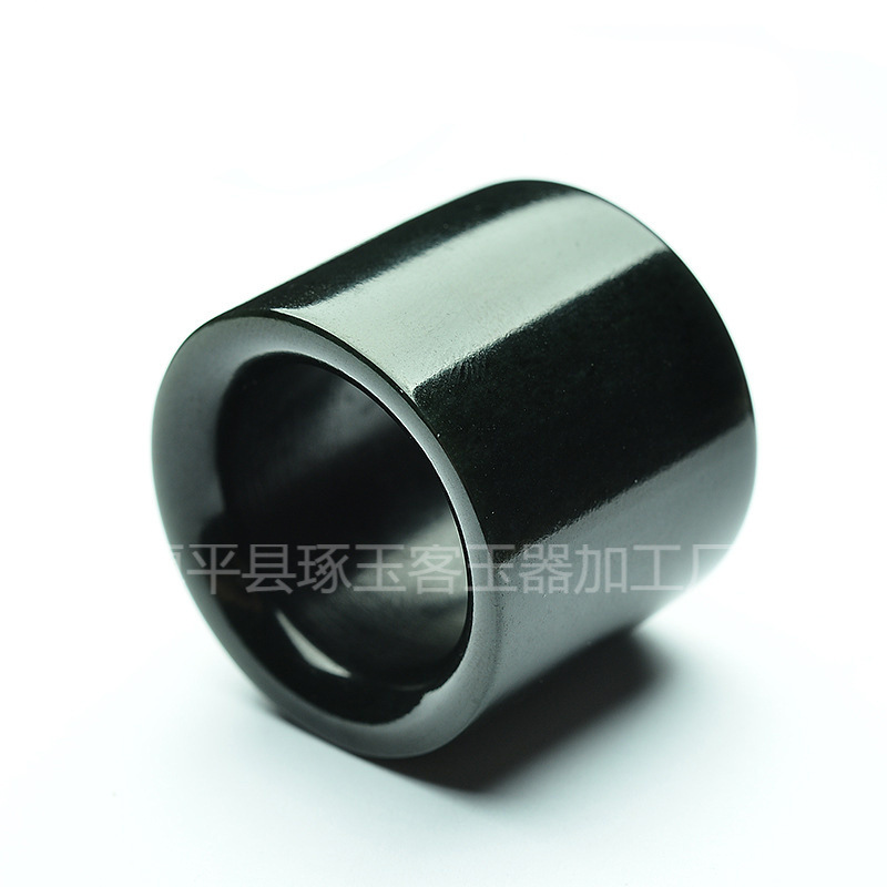 厂家批发新疆和田青玉扳指 男款玉石戒指指环批发