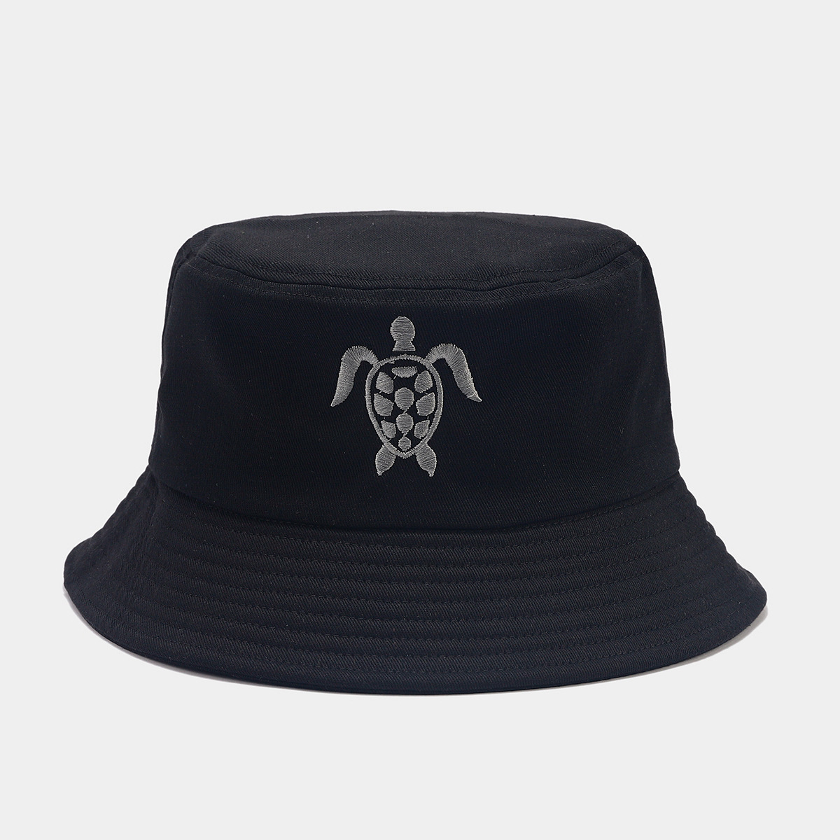 Nuevos productos de comercio electrónico transfronterizo tortuga bordada algodón sombrero de pescador sombrero de sombrero masculino
