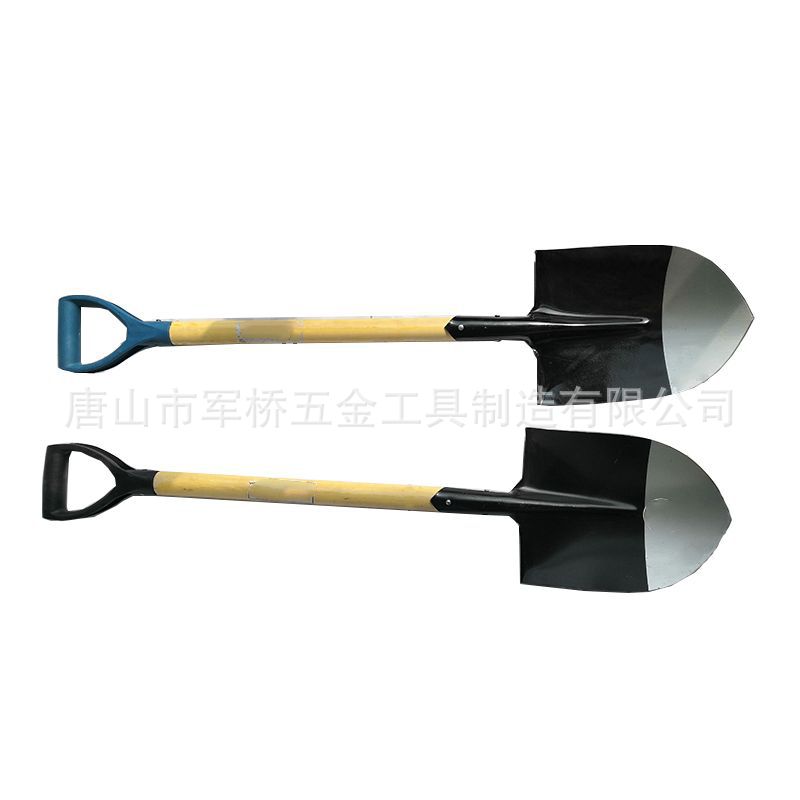 批发菲律宾木柄铲子方尖头泥锹铁锹园林工具小型多功能户外锹