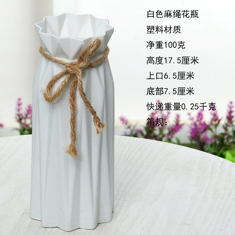 Jardín de flores bonsai decoración piso plástico florero contenedor resina blanco plástico cerca maceta