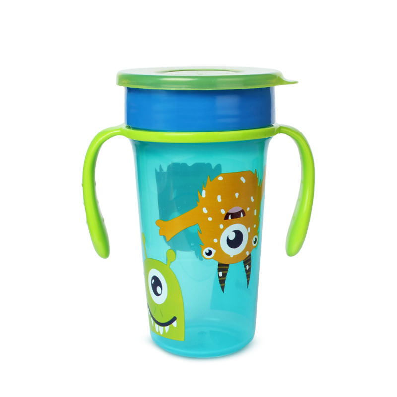 Fabricante de origen Taza de agua para niños Taza de pico de pato Taza de paja Taza de plástico Taza de agua 360 Serie completa de tazas para bebés