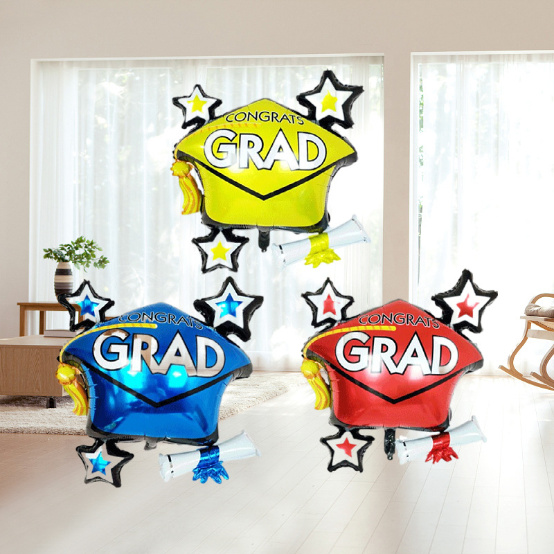 Decoración de Globos para la Temporada de Graduación, Suministros de Película de Aluminio, Decoración para Lugares de Celebración, Serie de Decoración para Celebraciones al por Mayor