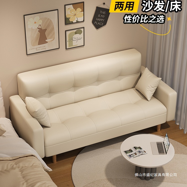 Sofa for Living Room, Simple New Style, Small Apartment, Nordic Sofa, Single/Double, Rental Room, Bedroom Sofa Bed, Foldable Dual-Use