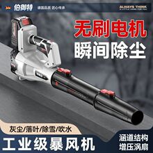 无刷锂电鼓风机大功率强力吹风暴力涡轮风扇工业吹风机清灰吹风枪