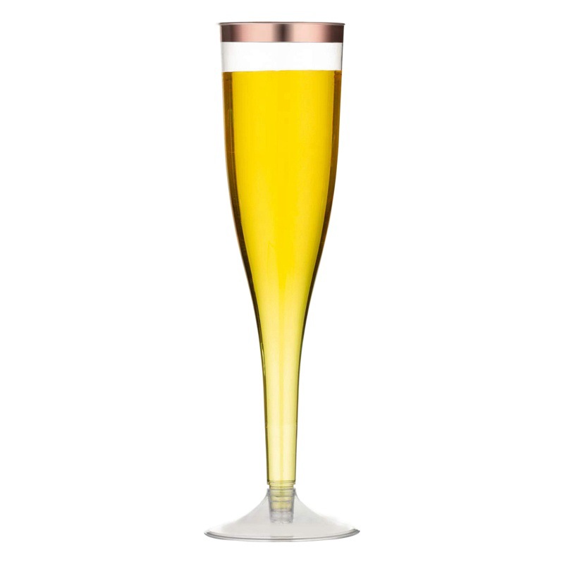 4,5 oz copa de champán desechable de plástico al por mayor y al por menor copa de champán transparente Phnom Penh
