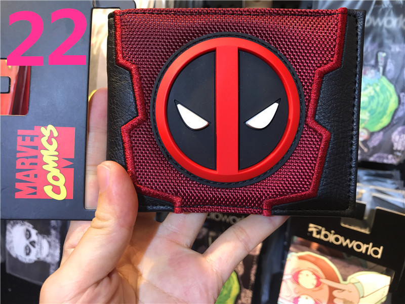 Deadpool deadpool cartera corta Marvel Avengers superhéroe pu cambio cartera