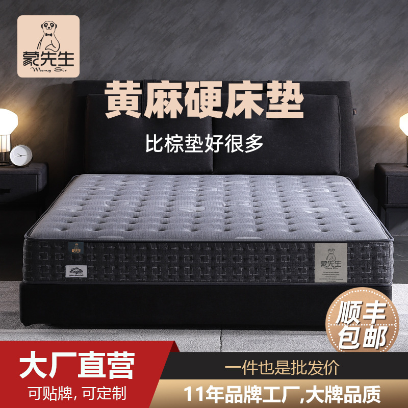 Factory Wholesale natural jute mattress new special environmental protection hard brown mat 1.8m home spring mattress Factory Wholesale natural jute mattress new special environmental protection hard brown mat 1.8m home spring mattress