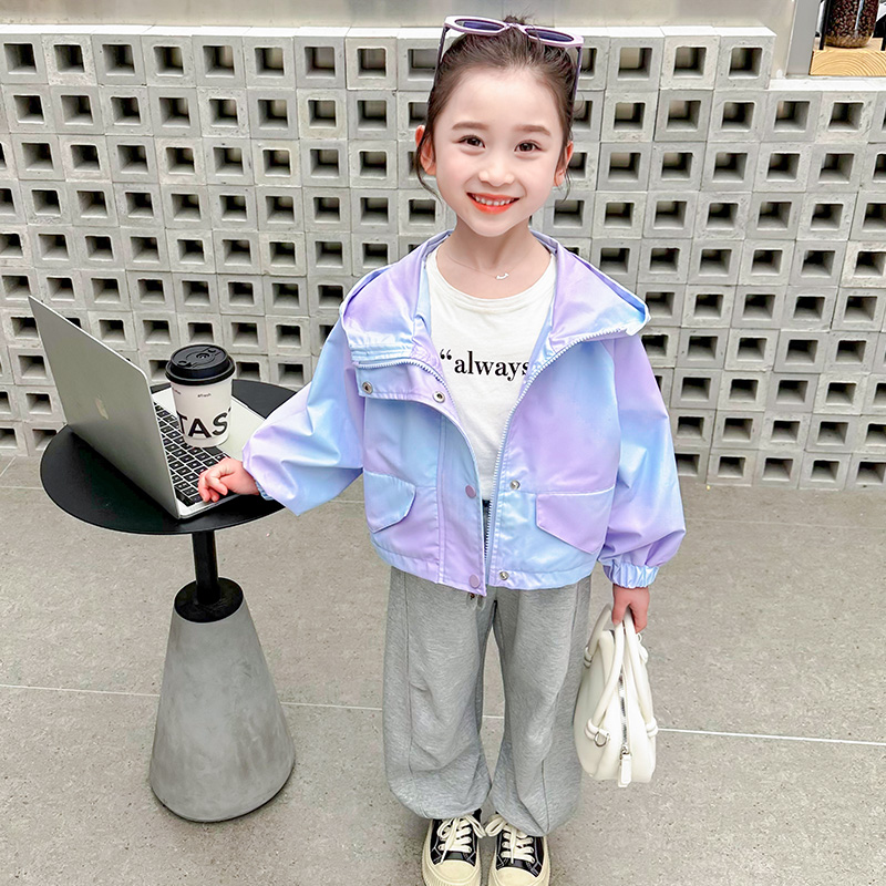 (2개) 여아 봄 가을 외국풍 코트, 여아 봄옷, 어린아이 패셔너블 바람막이, 봄 상의, 봄 스타일, 트렌디한 4세 9세