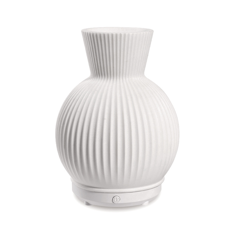 Vaso de viento simple transfronterizo Humidificador de aromaterapia de hotel Humidificador silencioso de aire ultrasónico de resina para el hogar