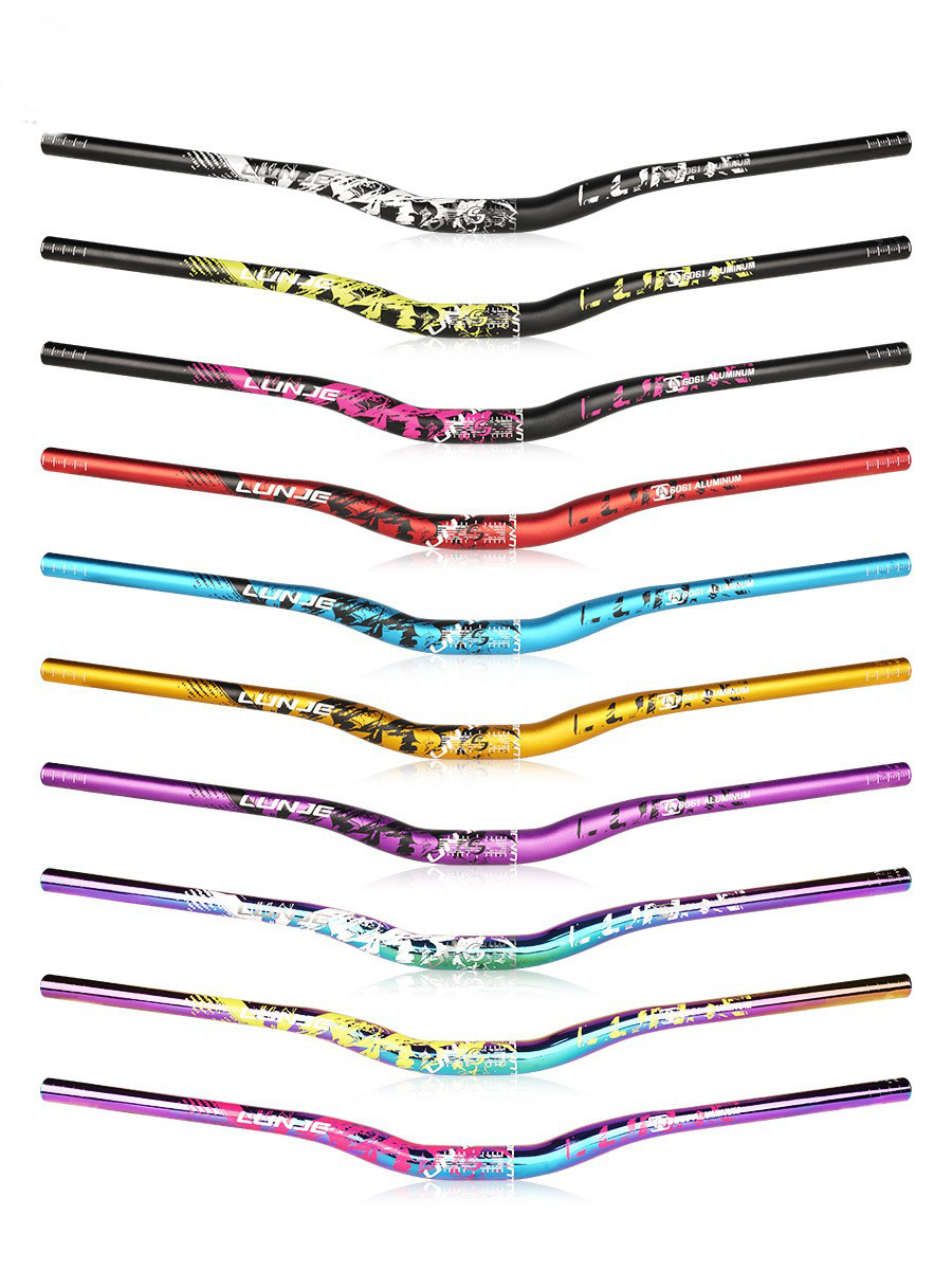 MTB manillar bicicletas de color velocidad de caída cruzada alargada gran yan manillar horizontal 720 - 780MM manillar