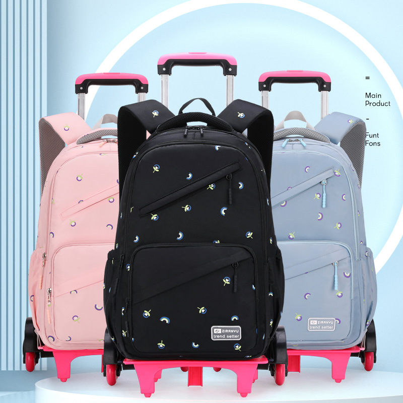 Una sola pieza entrega de pescado natural carro mochila nueva escuela primaria chica imprimible LOGO transfronterizo Venta caliente