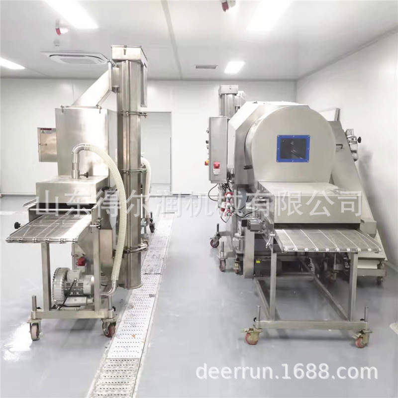 菌类杏鲍菇油炸机 蔬菜类油炸流水线 得尔润专业油炸设备制造商