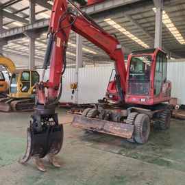 雷道 轮式抓木机图片 挖掘机 旋转夹木机 随车抓 棉花夹 抓废料