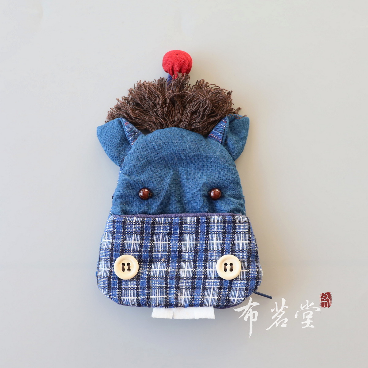 布茗堂土布キーバッグ小銭入れ両用底ファスナーアニメ動物