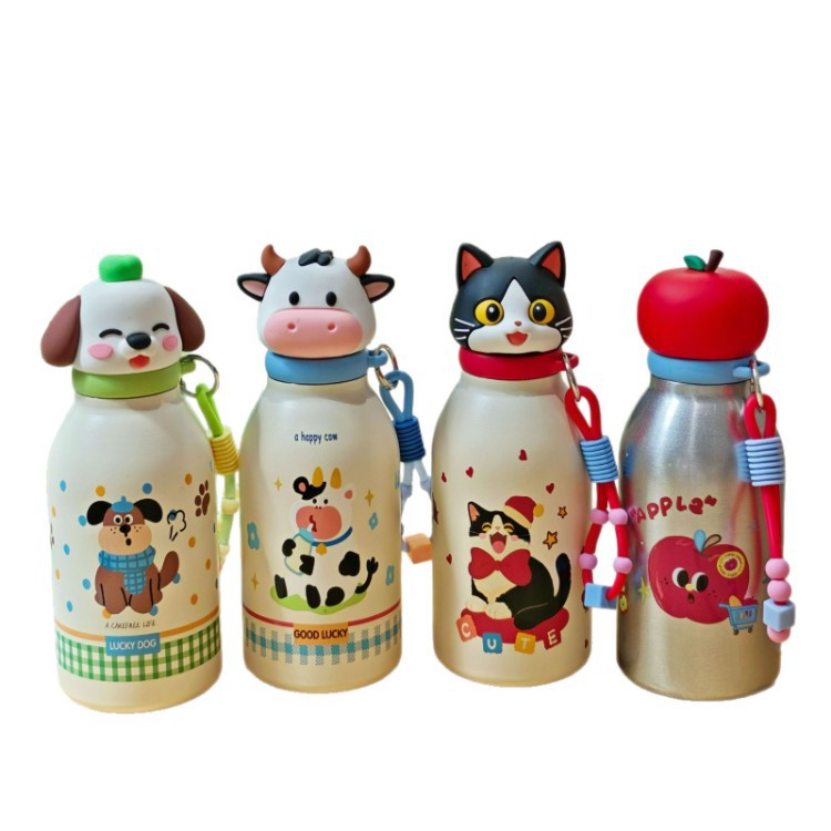 2026 nuevo animal taza de calentamiento lindo taza de perro taza de vaca taza de paja de gato taza de regalo para niños taza