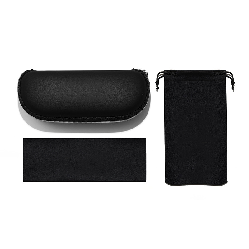 Caja de gafas al por mayor nueva moda simple caja de gafas de color sólido estudiante artístico miopía caso de alto grado anti-presión caja de hierro