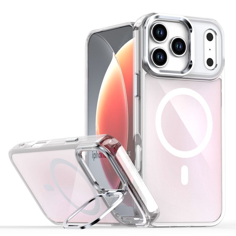 iPhone17に適した新モデル、ブライトシャドウカメレオン磁気吸着携帯電話ケース、Apple 15レンズホルダー、落下防止保護カバー|undefined