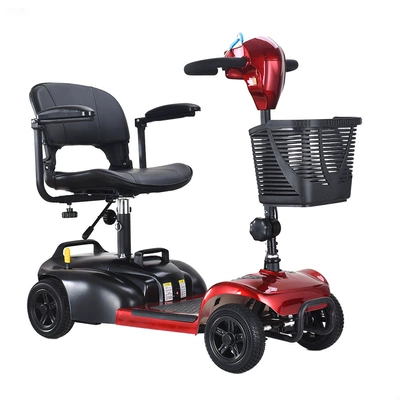 Qatlanan elektrik velosipedlər Scooter Four-Wheel Electric Disabled