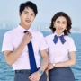 短袖男女团体员工衬衫