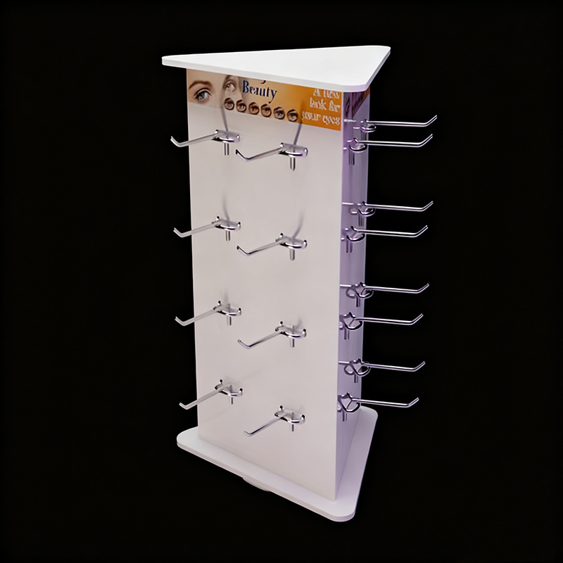 商品陈列架饰品挂架亚克力旋转展示架收纳架多层挂勾产品展示台厂