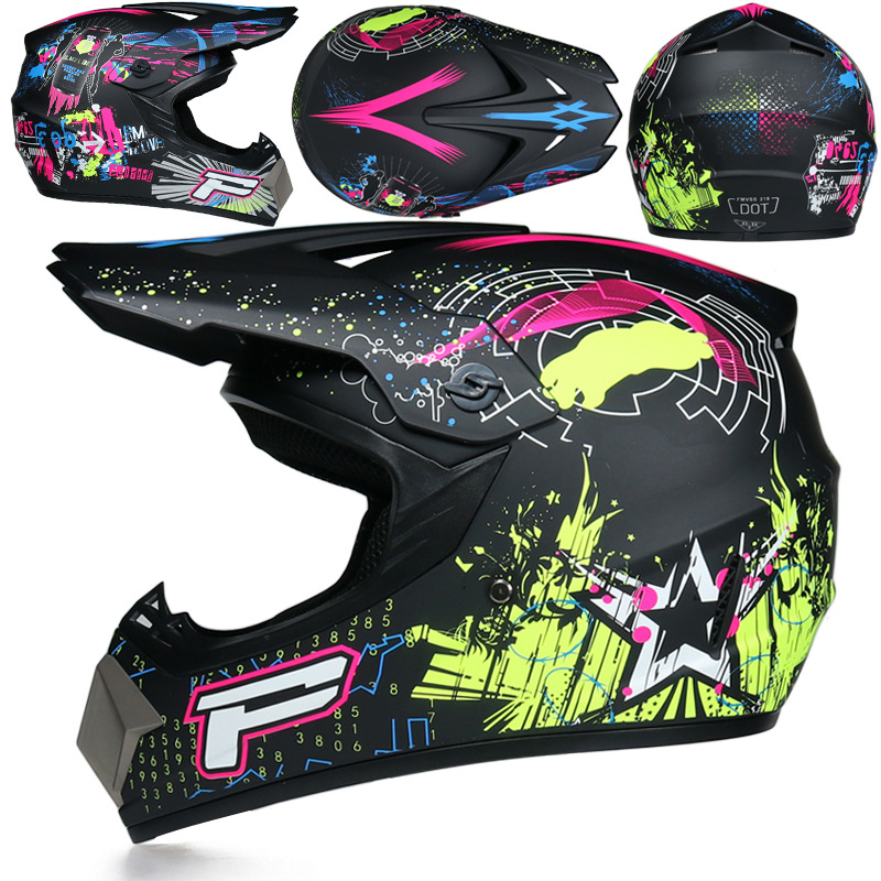 Off-Road sin casco de la motocicleta pequeño casco fuera de carretera de carreras de luz de montaña casco completo enviar gafas casco