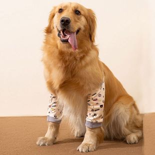 Pet Knee Protector Leg Protector Dog Joint Surgery Injury Protective Cover Cold-proof Warm Golden Retriever Chai Dog Medium Dog Elbow Protector