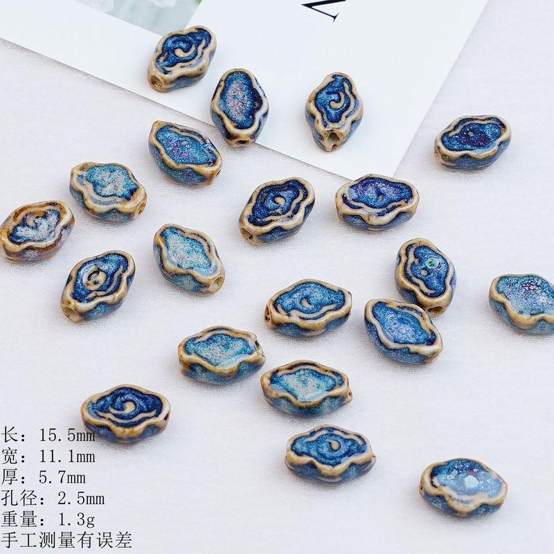 景徳鎮セラミックビーズ祥雲ルースビーズアクセサリー手作り中国風 DIY ジュエリーブレスレットネックレス材料卸売|undefined