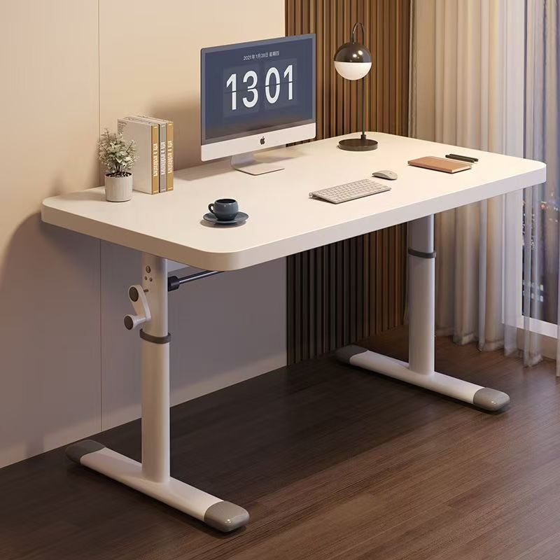 Hand-Cranked Adjustable Computer Desk, Desktop Student Home Desk, Study Desk, Simple Office Desk, Work Desk, Gaming Desk