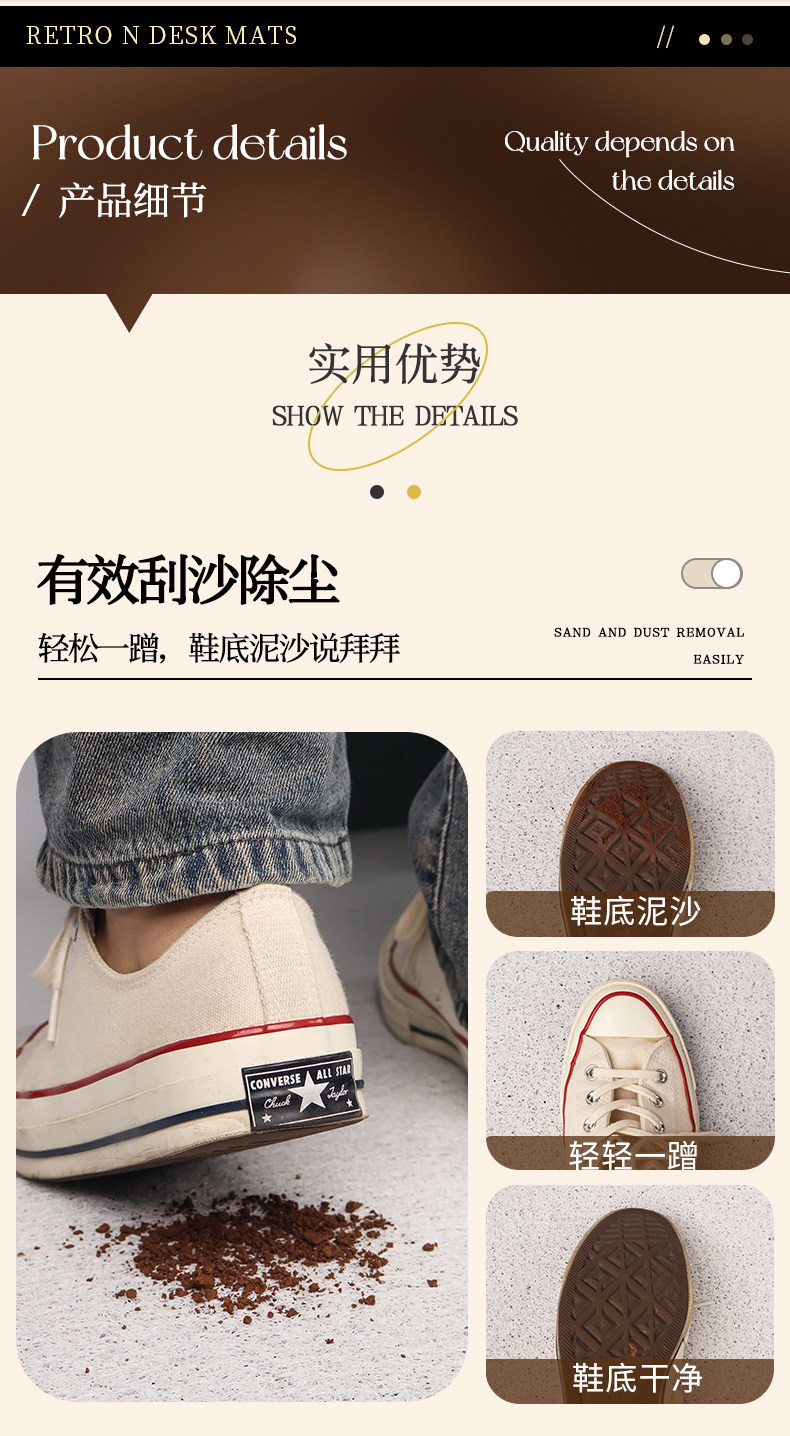 Cartoon Cute Household Entrance Anti-Slip and Dirt-Resistant Foot Mat, Indoor and Outdoor Wire Loop Dust-Removing Door Mat