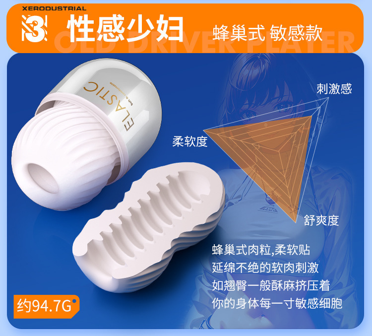 Portable Pocket Capsule Masturbation Egg Manual Male Masturbator — detail image 7