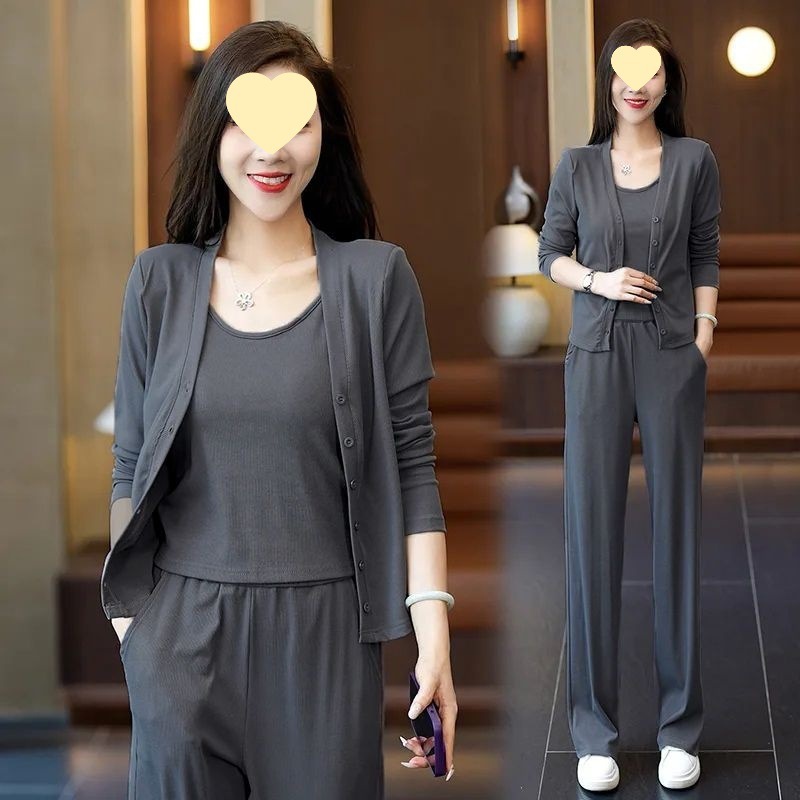 遮肚洋气休闲服百搭2025两件套妈妈装春秋季时尚运动服套装女新款|undefined
