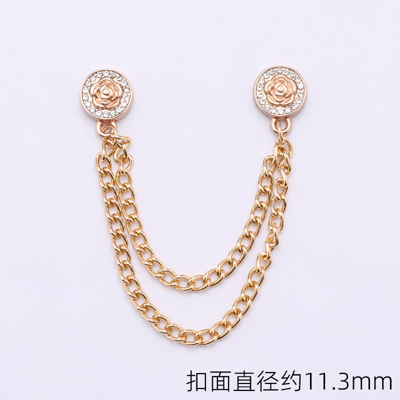 チェーンの磁気はズボンの足を引きずることを防ぎます。金属の磁気は袖口を固定します。