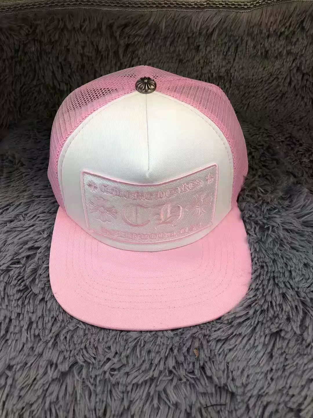 24SSChrome Hearts шляпа санскрит вышивка цветной блок кепка пара модель кросс-бордер единый размер хлопок Гуанчжоу