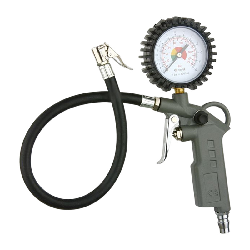 Pistola de presión de neumáticos personalizada manifiesta digital de neumáticos manómetro de neumáticos inflado herramienta de inflado para detectar manómetro de neumáticos manómetro