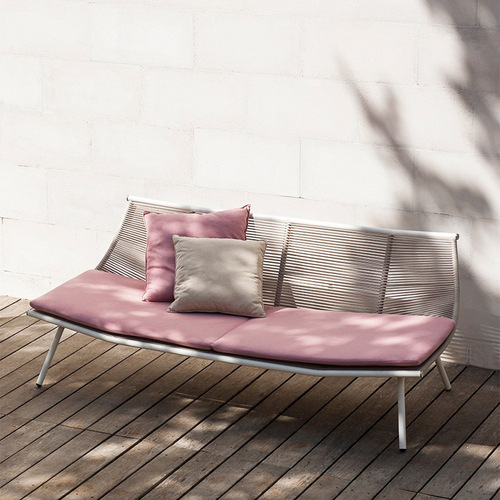 Nordic outdoor sofa villa leisure rattan chair single sofa designer lazy swing chair set of three balcony lounge chair