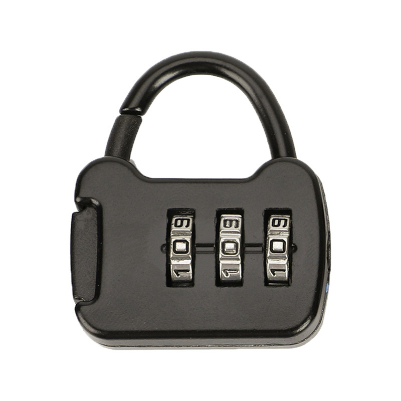 Three Mini Combination Locks Luggage Pencil Case School Bag Combination Padlock Outdoor Travel Cartoon Colorful Padlocks