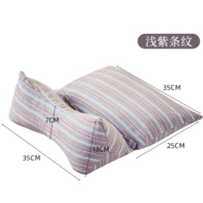 枕头荞麦壳三角连体枕家用护颈椎助睡眠牵引枕成人可拆卸组合枕芯|undefined