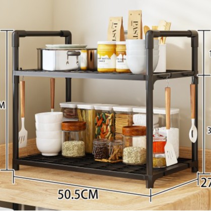 Estante de almacenamiento de cocina multifuncional sin clavos de montaje a prueba de óxido de agua para estante de almacenamiento de microondas para utensilios de cocina multicapa