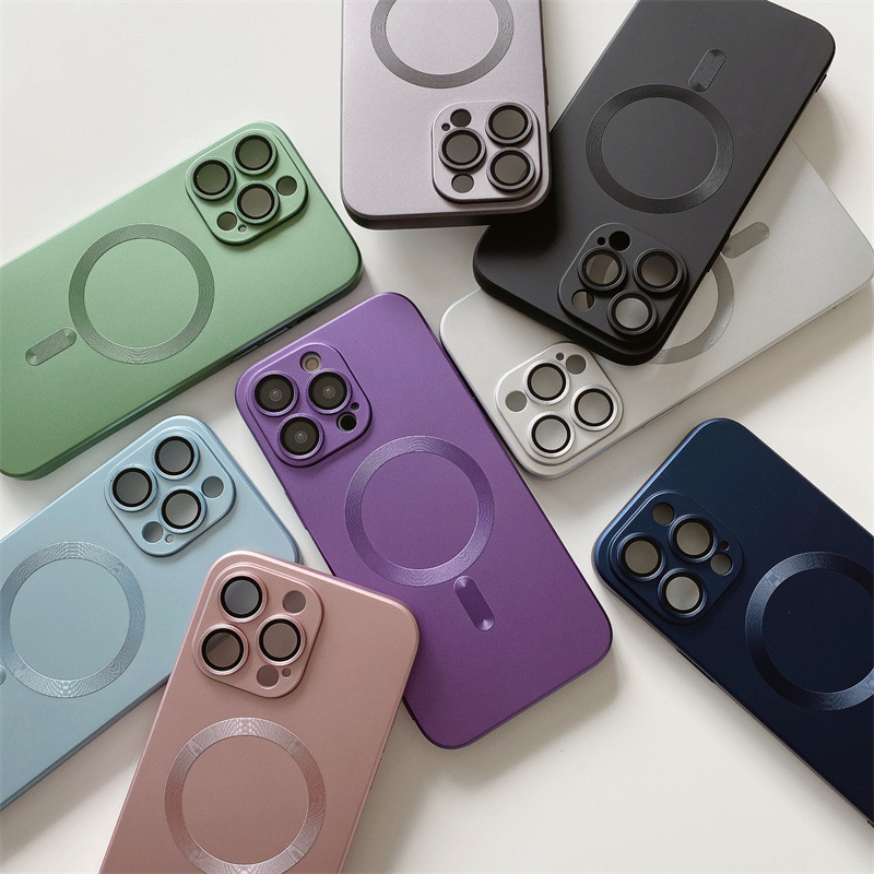 Magsafe Magnetic Suction Is Suitable for Apple 14 Mobile Phone Case Iphone13Pro with Lens Film 11 Electroplating 12Promax