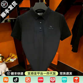 2026夏季新款纯色男士polo衫休闲舒适简约感短袖商务高级感上衣