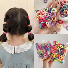 かわいい女の子のカラフルなタオルリングゴムバンド子供用ヘアバンドは髪を傷つけません韓国のかわいいヘアアクセサリー女の子のための弾力性
